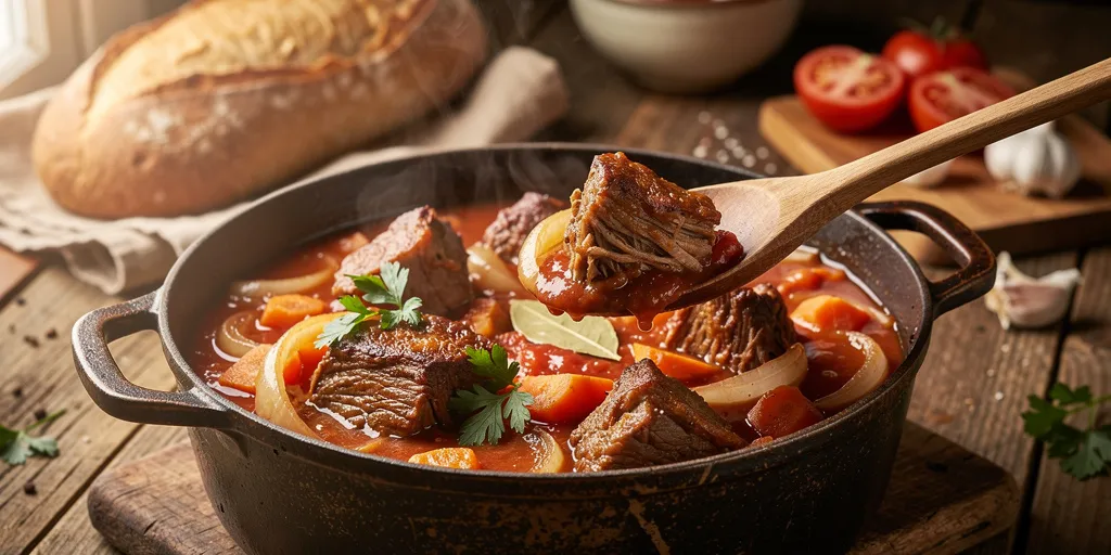 Carne y tomate: el método tradicional para lograr un guiso tierno y sabroso